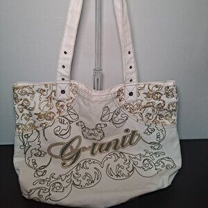White G-unit tote bag